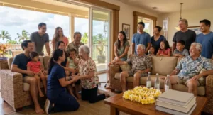 A family group enjoying IV drips together in Honolulu